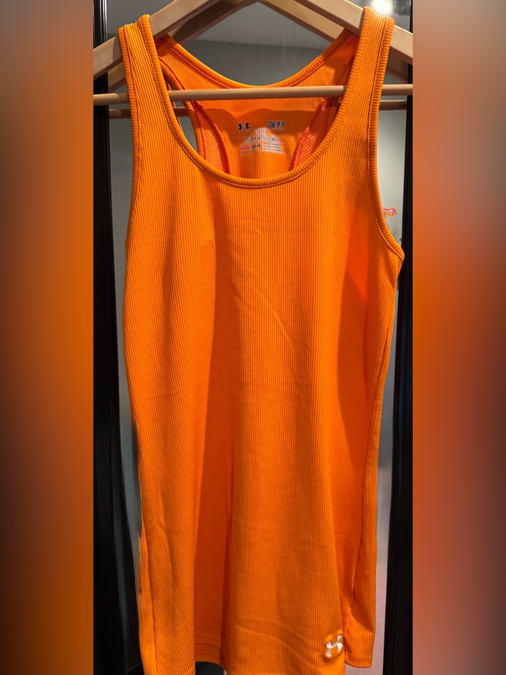 Under Armour Bright Orange Ribbed Tank